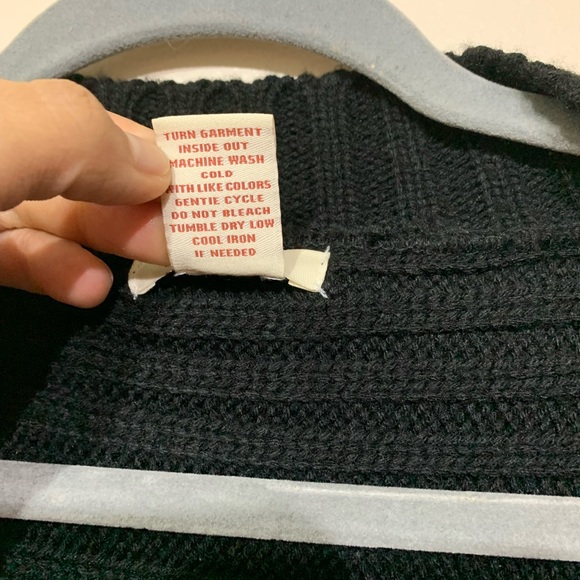 Sundance black open long Cardigan size L - Picture 5 of 12